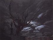 Carl Blechen Mountain Gorge in Winter Spain oil painting artist